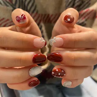 ネイル AMRITA omotesando所属・艶ｶﾗｰ･:*個性派 ﾈｲﾙ🦋mire-のネイルデザイン