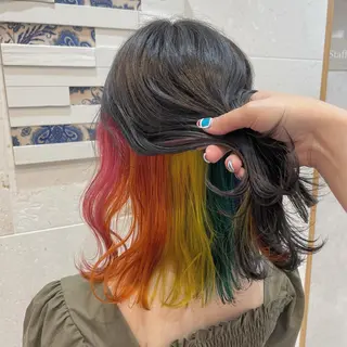 ミディアム カラー 💘カラー人気Ｎｏ. １💘SAYAのヘアスタイル