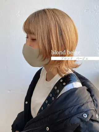 ミディアム カラー 金安 かんたのヘアスタイル