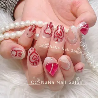 ネイル 💎CC・NaNa 韓国風ネイル🌙Cのネイルデザイン