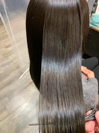 セミロング カラー 縮毛矯正/髪質改善/ 石橋代智のヘアスタイル