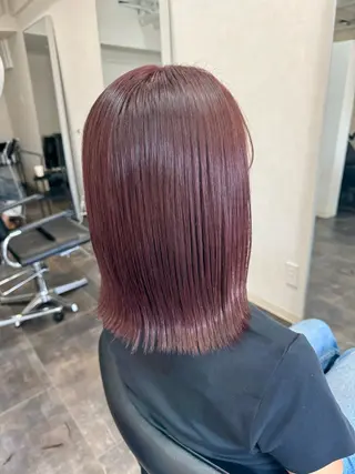 セミロング カラー M IIのヘアスタイル