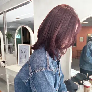 ミディアム カラー 🩷銀座/縮毛矯正 特化サロン🪞みことのヘアスタイル
