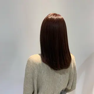 セミロング 新宿/韓国レイヤー 髪質改善カラー/角所のヘアスタイル
