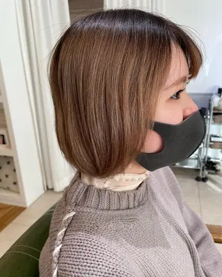 ショート カラー eins.hair所属・過去一の柔髪ヘア 🌿einshairのヘアスタイル