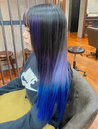 ロング カラー ヘアアレンジ DISCOHAIRsanc（ルジャルダン町田）所属・烏山 達也のヘアスタイル