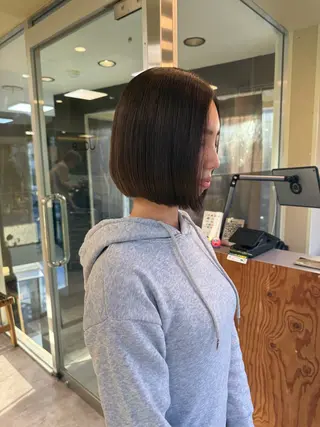 ショート 伶風/ボブ/ ヘーゼルベージュのヘアスタイル