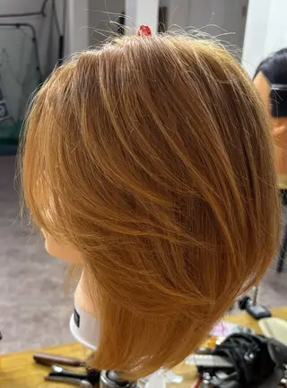 ミディアム 椛山 美桜のヘアスタイル