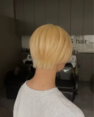 ショート カラー OPS  hair 西新店所属・藤本 航大のヘアスタイル