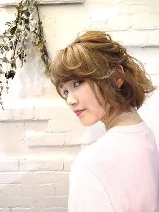 ショート まつパ・ヘアセット ♡Chinami♡のマツエク・マツパデザイン