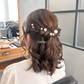 ミディアム カラー ヘアアレンジ makoto / 韓国風ヘア🎀🪄︎のヘアスタイル