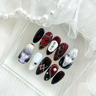 セミロング ネイル 池袋痛ネイル Nok. 渡辺のネイルデザイン