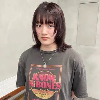 ミディアム カラー 🍒暖色カラー🍒 渋谷/YUUのヘアスタイル