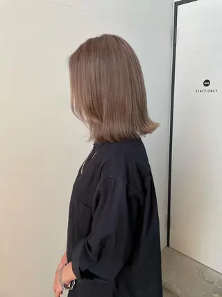 ミディアム キノシタ ナオユキのヘアスタイル