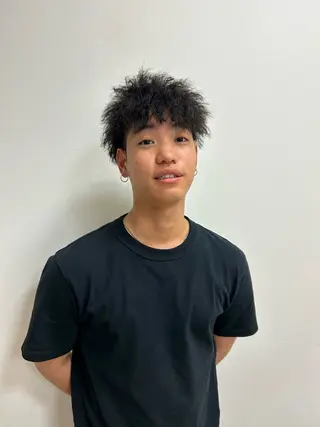 パーマ メンズ 星野 真壱のヘアスタイル