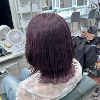 ミディアム カラー JUNSHIN🦋 ヘアセット／カラーのヘアスタイル