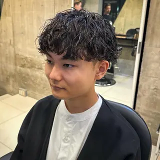 ショート パーマ メンズ ツイスパ/メンズ パーマ/歩夢のヘアスタイル