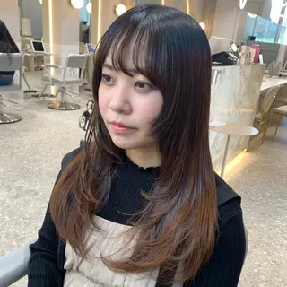 ロング sajou【上野】所属・🩶艶髪ヘア/ 。。のヘアスタイル