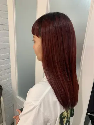 セミロング カラー 小山 美月のヘアスタイル