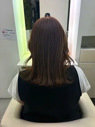 セミロング カラー 田村 匡世のヘアスタイル