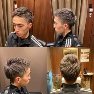 ミディアム カラー メンズ 高橋 亜美奈のヘアスタイル