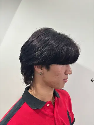 カラー メンズ ブリーチモデル募集 古内柊のヘアスタイル