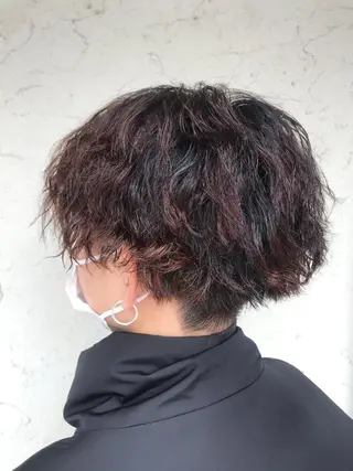 セミロング パーマ メンズ 透明感韓国ヘア♡ みつきのヘアスタイル