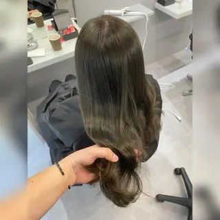 ロング カラー 韓国風cut/ 縮毛矯正/正岡幹康のヘアスタイル