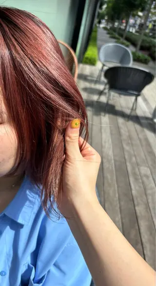 ショート カラー ヘアアレンジ 加藤 愛実のヘアスタイル