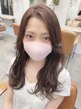 ロング カラー ヘアアレンジ DX SHARE SALON 原宿店所属・レイヤーカット/ 田中 しょうのヘアスタイル