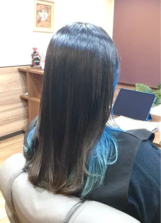 ロング カラー Annon プライベートサロンのヘアスタイル