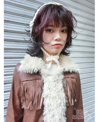 ミディアム カラー ヘアアレンジ ハッシュカット/ MAYAのヘアスタイル