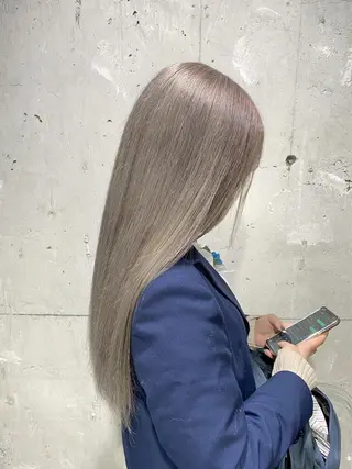 ロング カラー エフェクトブリーチ 🌟前澤啓太朗のヘアスタイル