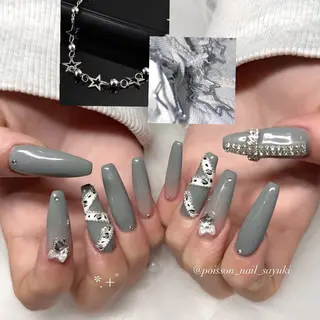 ネイル beauty salon  POISSON所属・SAYUKI/韓国 /ワンホン/キラキラのネイルデザイン