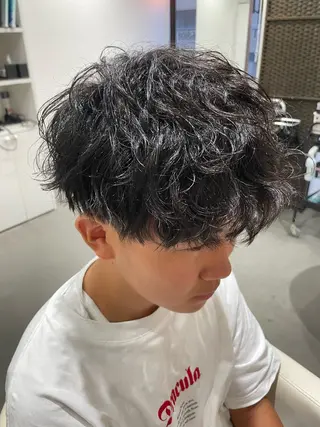 パーマ メンズ キッズ 🎨 SHIORI🥀のヘアスタイル