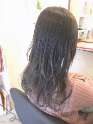 セミロング カラー mu-kicii 三鷹店所属・撮影モデル募集中☆ オグリヤスエのヘアスタイル