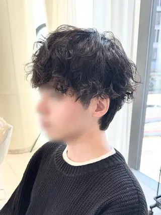 パーマ メンズ 【𝐀𝐬𝐡-池袋 】ひな 🎀💭のヘアスタイル