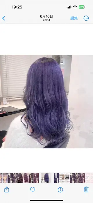 ミディアム カラー 🎀🧁ダメージレス 艶髪カラー🧁🎀のヘアスタイル