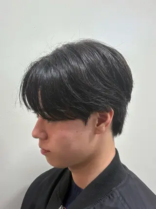 ショート パーマ メンズ 韓国メンズヘア/ 毛流れヘア　須田龍世のヘアスタイル