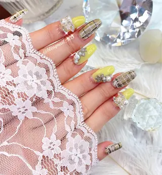 ネイル 23時まで❤︎韓国、 ワンホンネイルのネイルデザイン