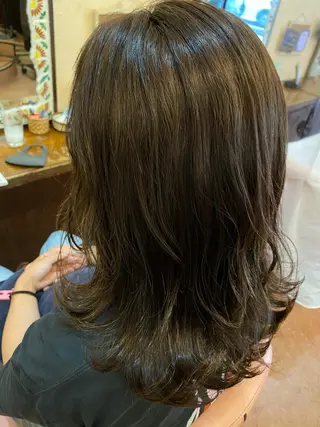 セミロング カラー パーマ 眉毛&まつ毛パーマ専門店Berry所属・清水 由佳のマツエク・マツパデザイン