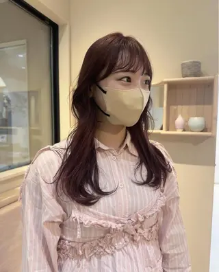 ロング カラー パーマ 高桑 みひののヘアスタイル