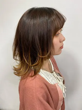 ミディアム grow所属・🧡YUKA🧡 渋谷/プルエクステのヘアスタイル