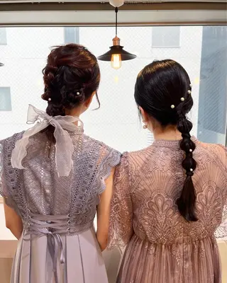 ロング ヘアアレンジ アールバイニーナ所属・R by NINA アールバイニーナのヘアスタイル