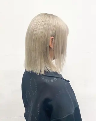 セミロング カラー パーマ ヘアアレンジ メンズ キッズ ネイル マツエク・マツパ アイブロウ nico TOKYO 渋谷所属・ブリーチ　ハイトーン 特化🌈フジタハルキのヘアスタイル