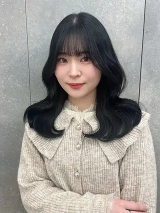 セミロング のあ/カットモデル/ 縮毛矯正モデルのヘアスタイル