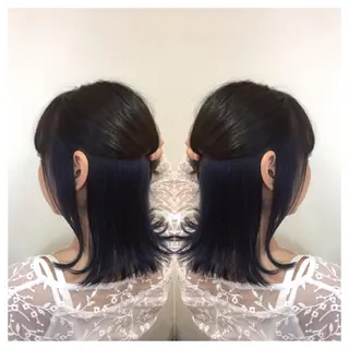 ミディアム カラー 髪質改善/痛ませ ないカラー/西村航大のヘアスタイル