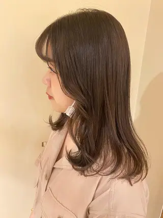 ミディアム カラー コマツリサ ROCCO eastのヘアスタイル