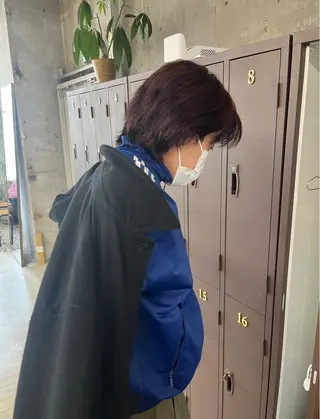 ショート カラー メンズ ナガノリノ /ボブ/ ベージュ/暖色のヘアスタイル