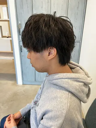 パーマ miu🌝 ハイライト/一宮のヘアスタイル